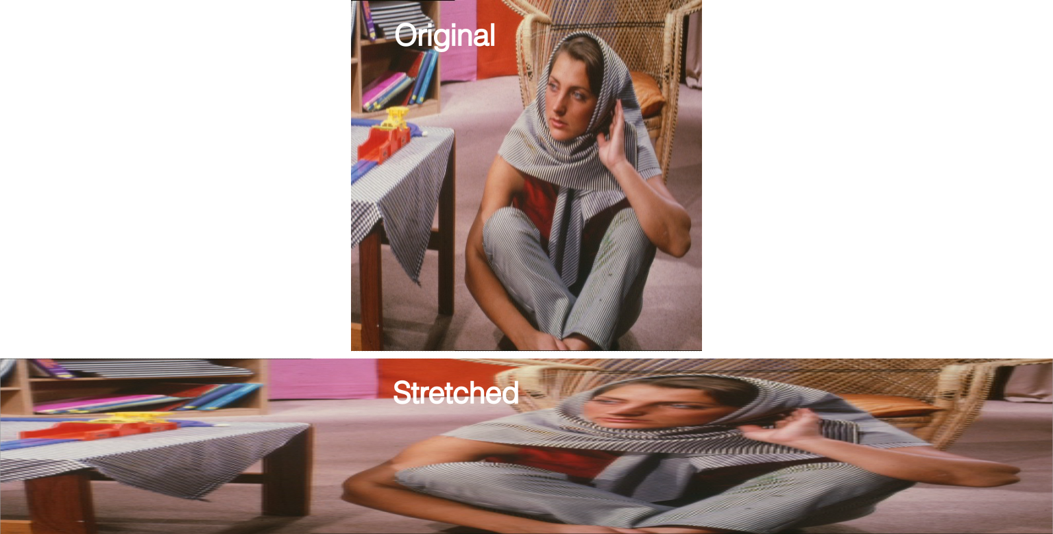 Stretched image